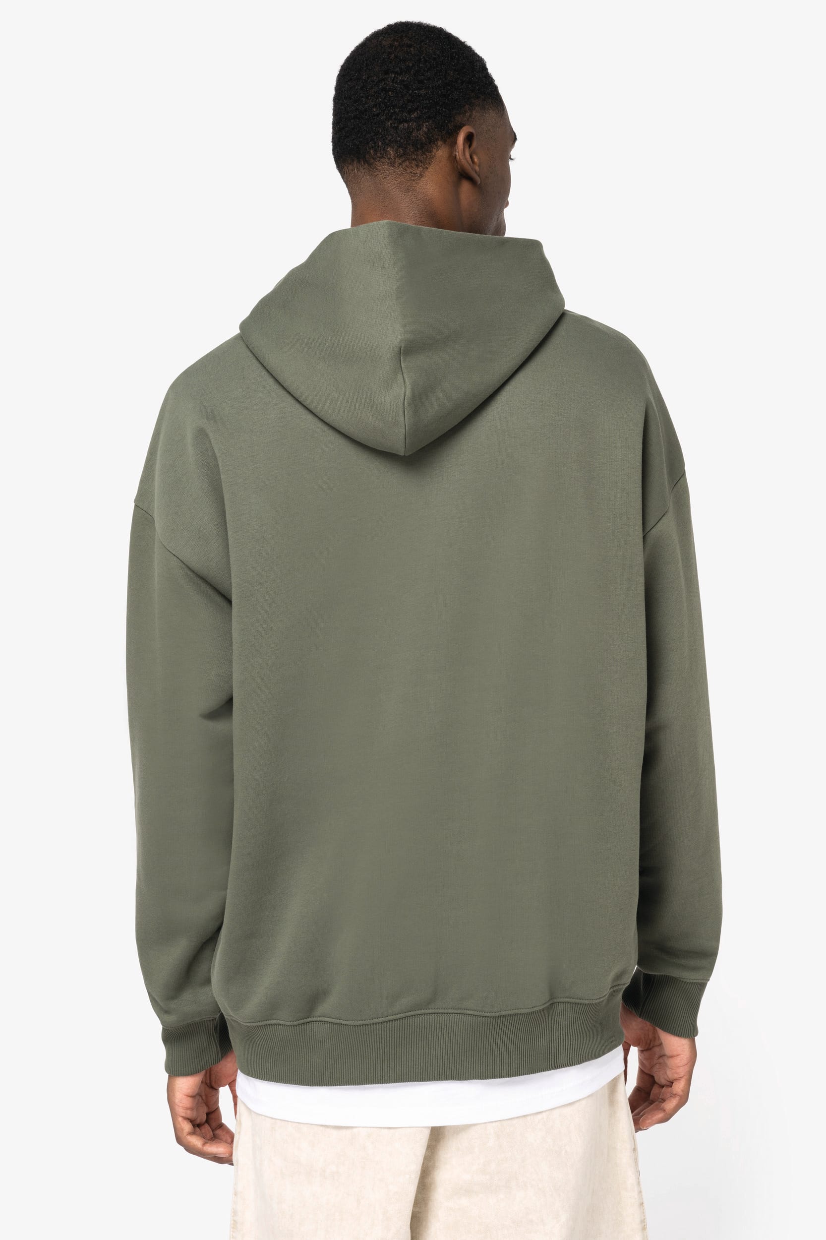 Ecologische uniseks oversized sweater met capuchon
