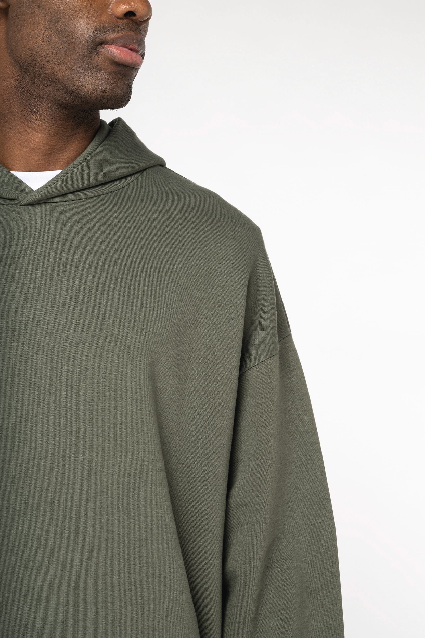 Ecologische uniseks oversized sweater met capuchon