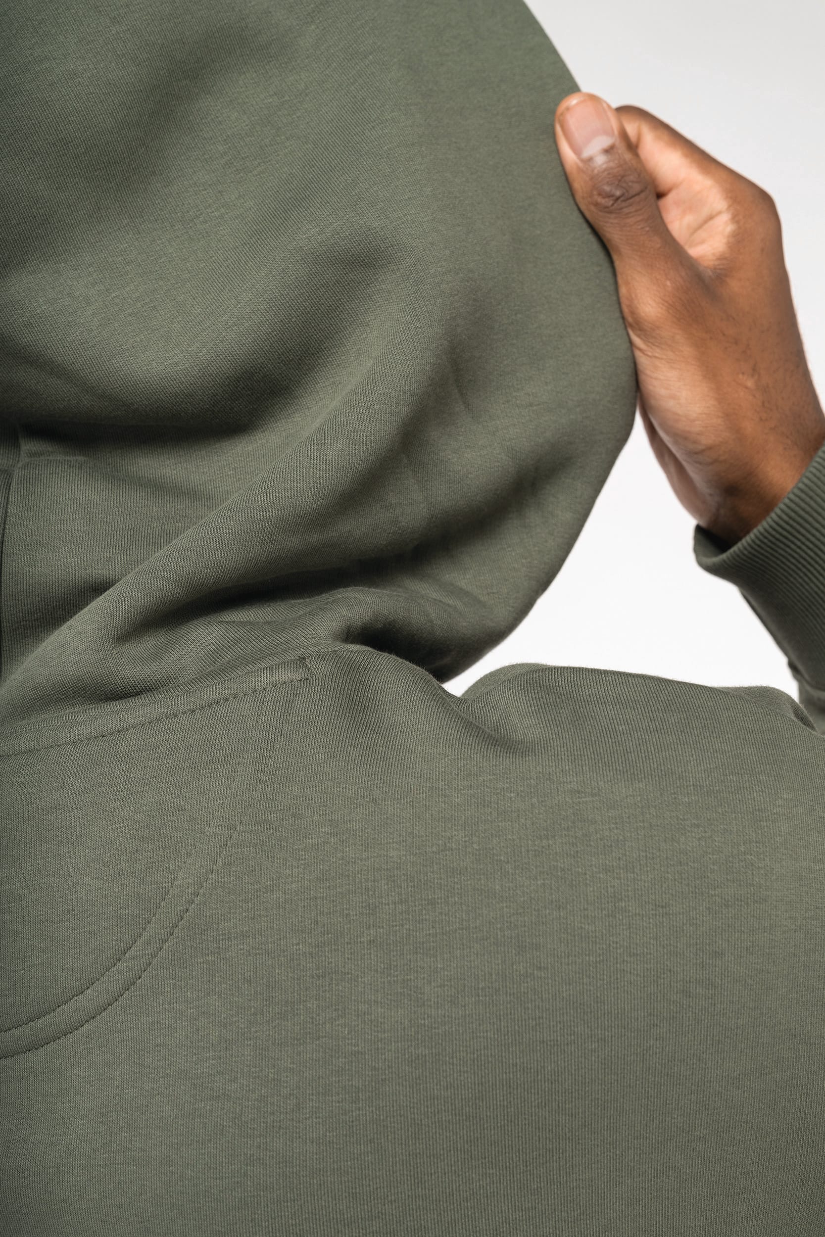 Ecologische uniseks oversized sweater met capuchon