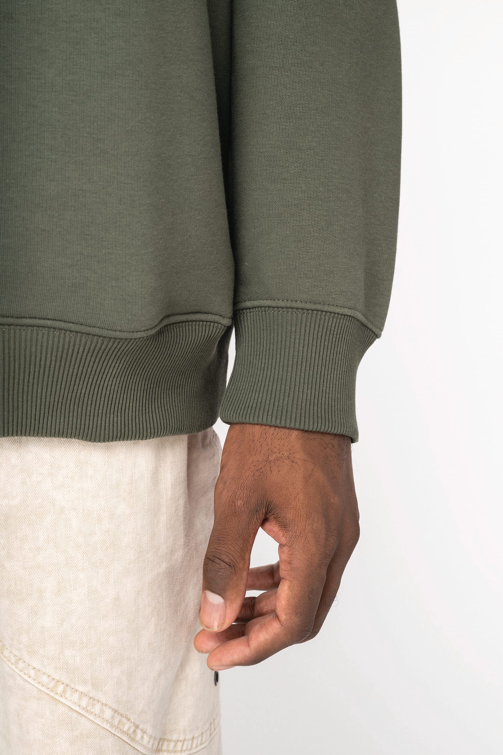 Ecologische uniseks oversized sweater met capuchon