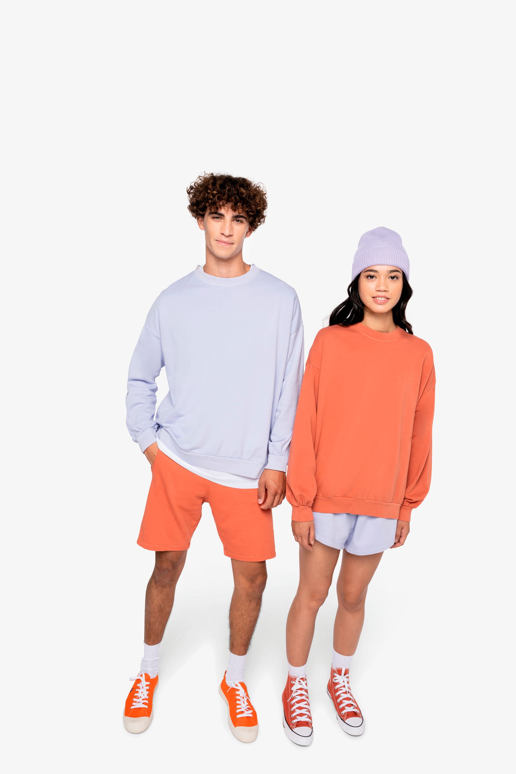 Ecologische oversized uniseks sweater French Terry