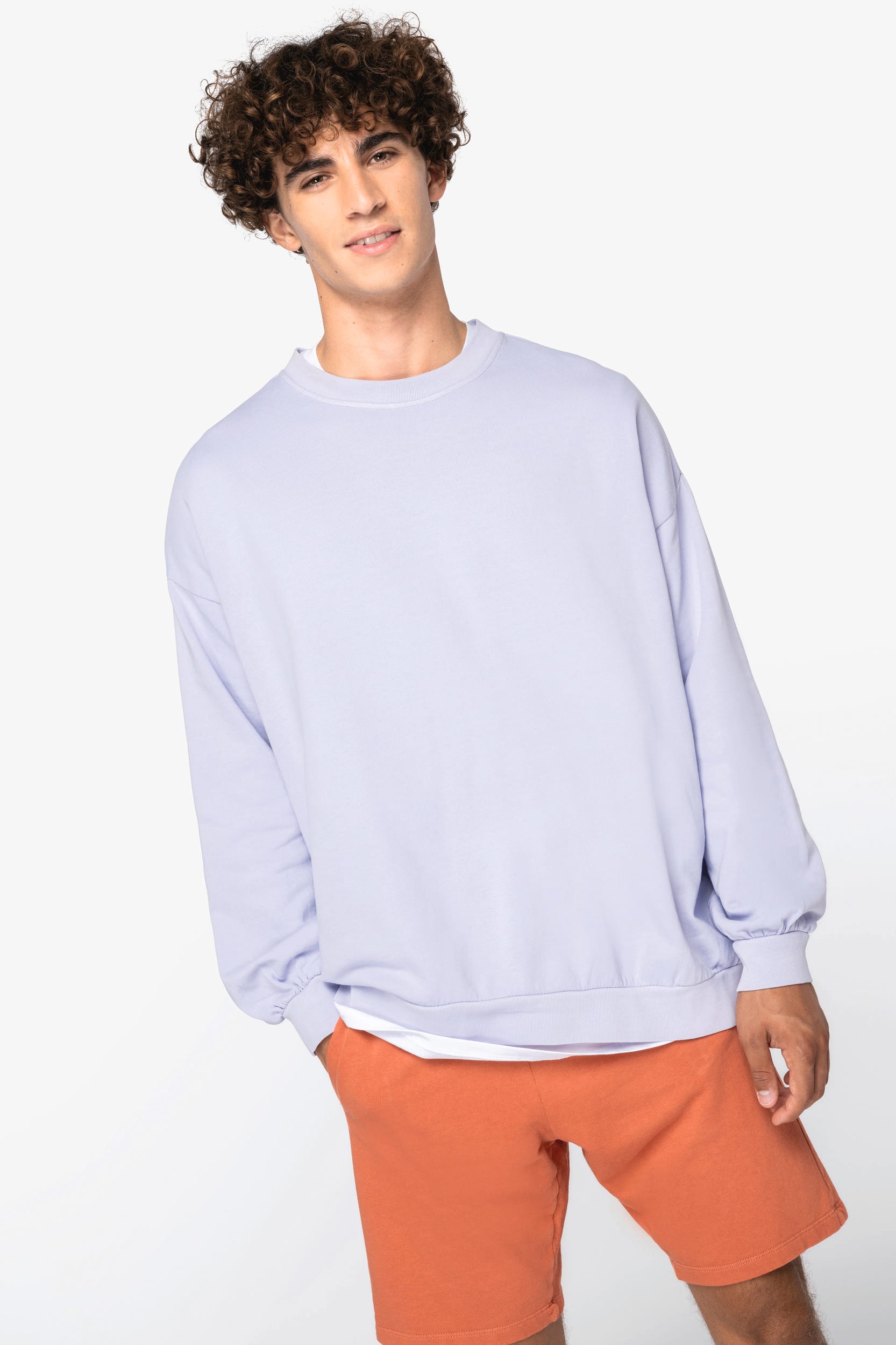 Ecologische oversized uniseks sweater French Terry