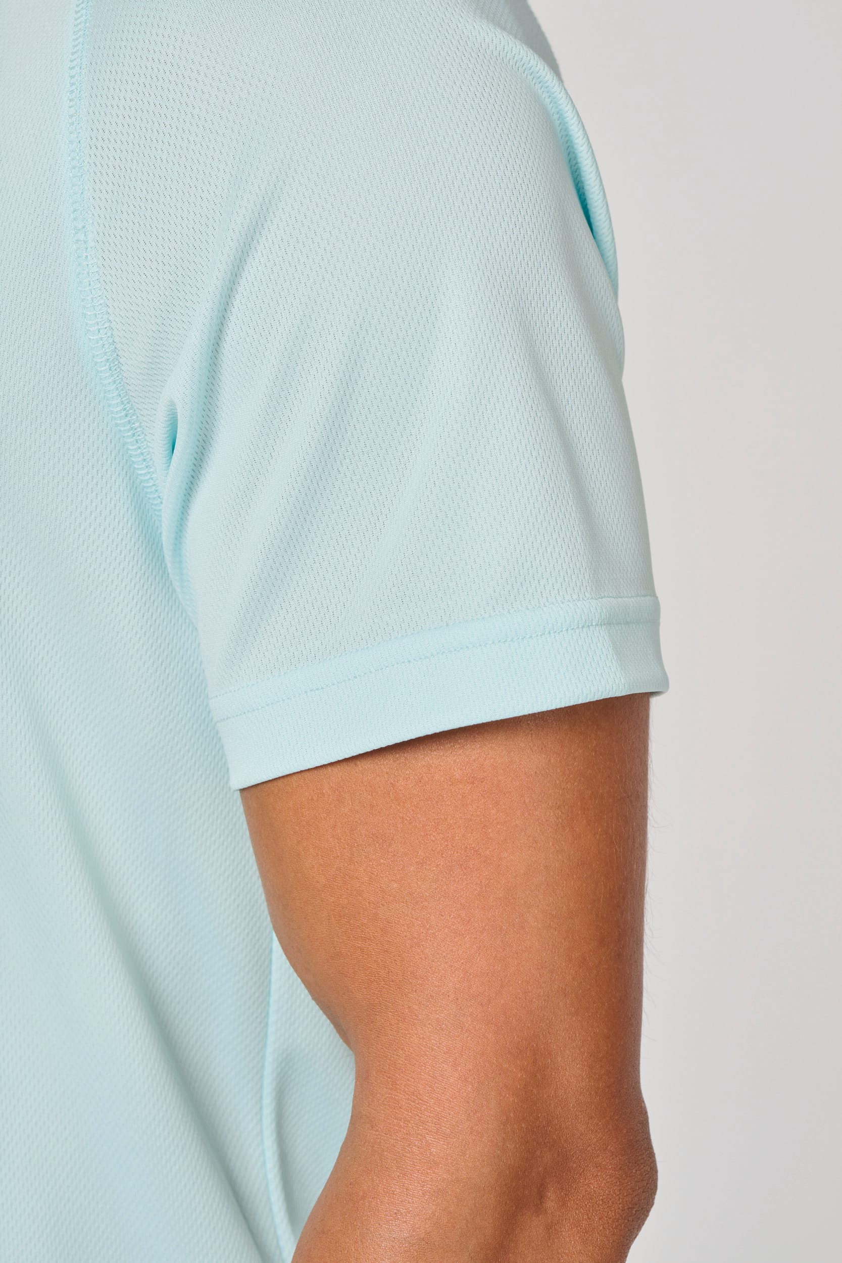 Gerecycled herensport-T-shirt met ronde hals