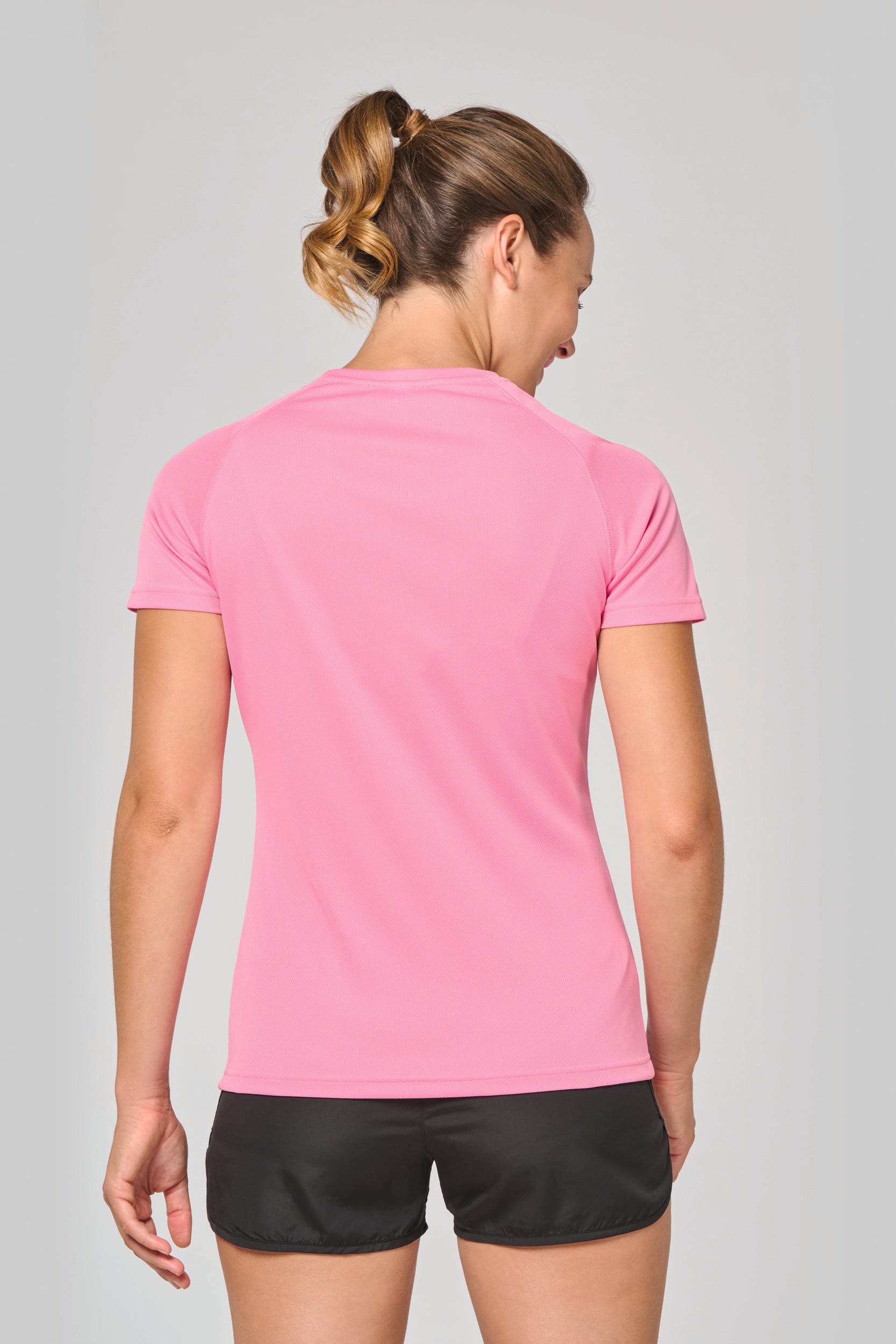 Gerecycled damessport-T-shirt met ronde hals