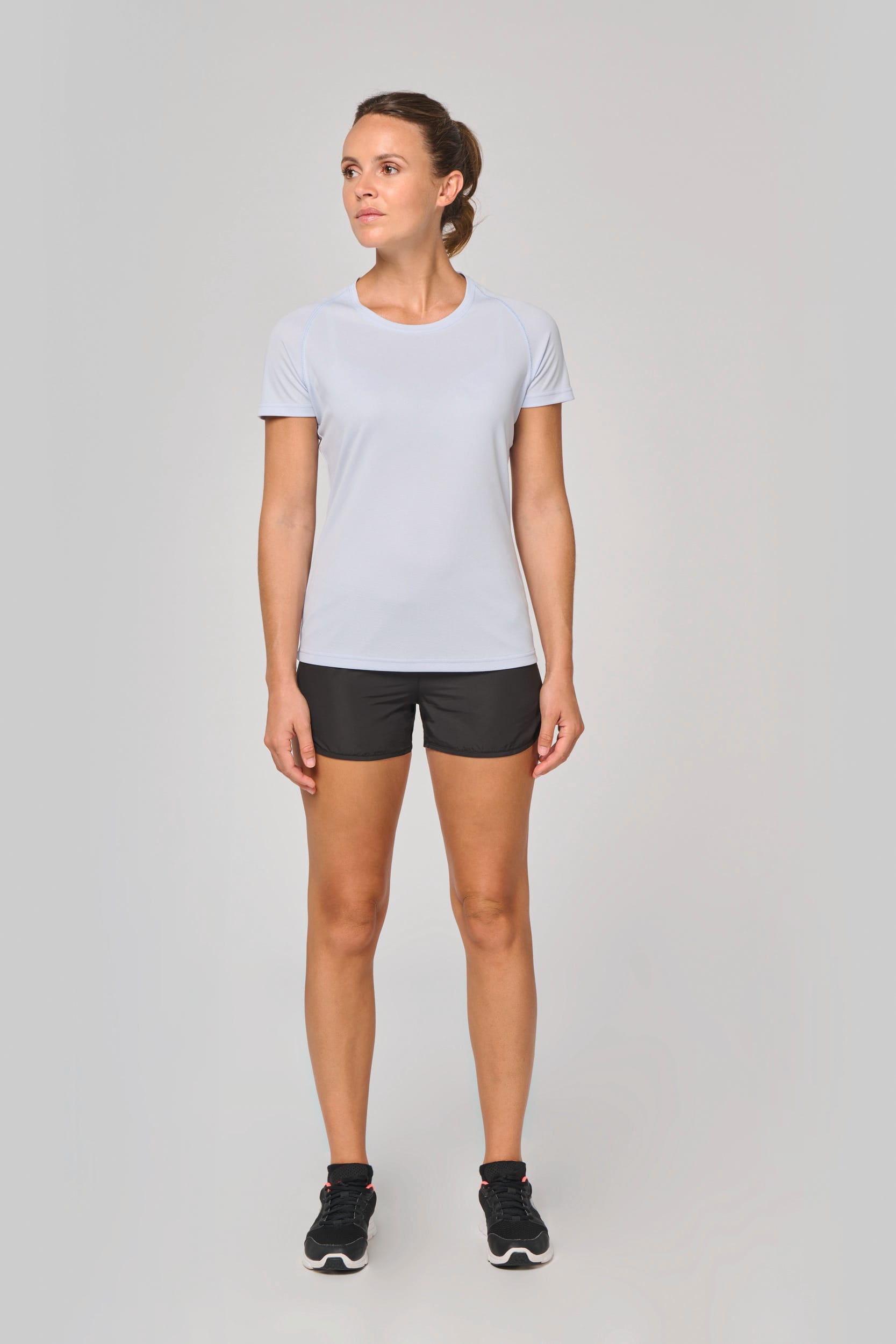Gerecycled damessport-T-shirt met ronde hals