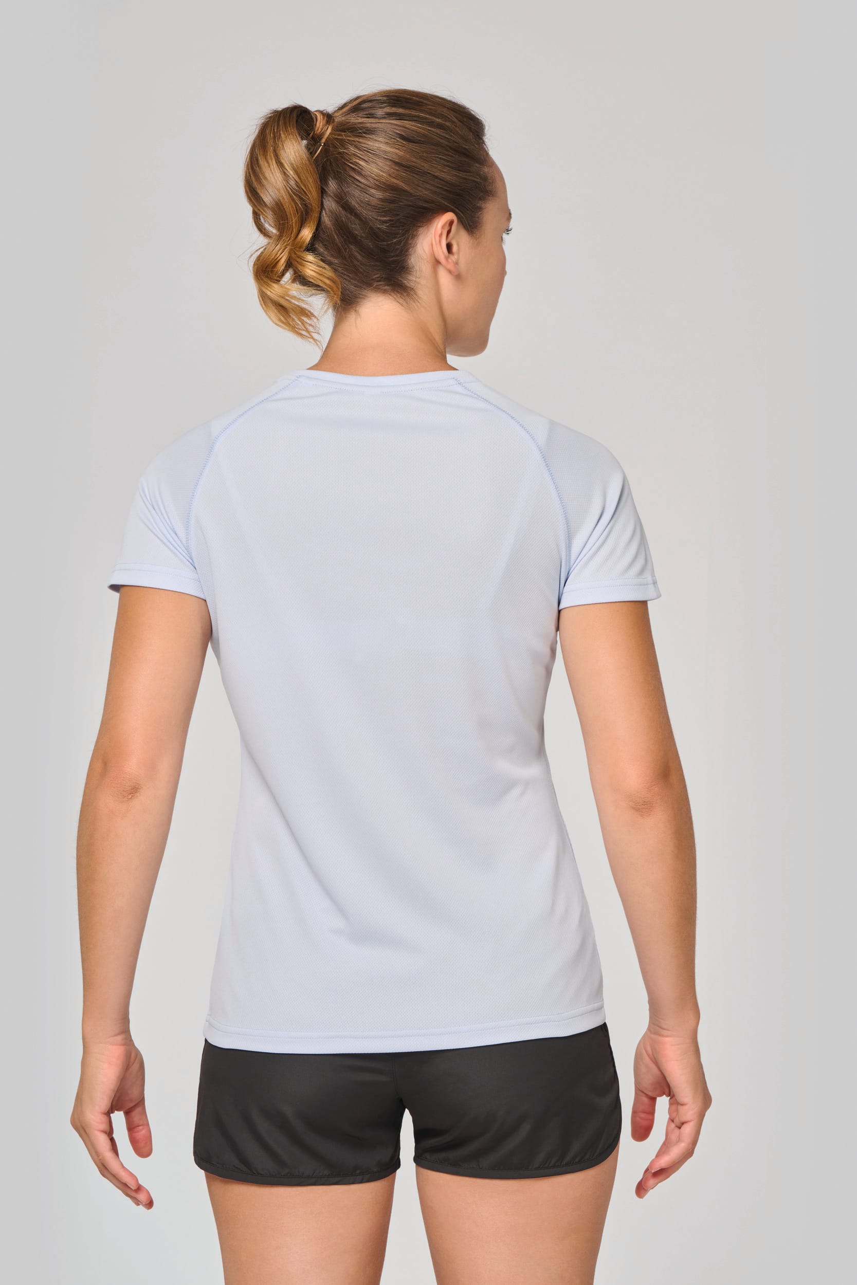 Gerecycled damessport-T-shirt met ronde hals