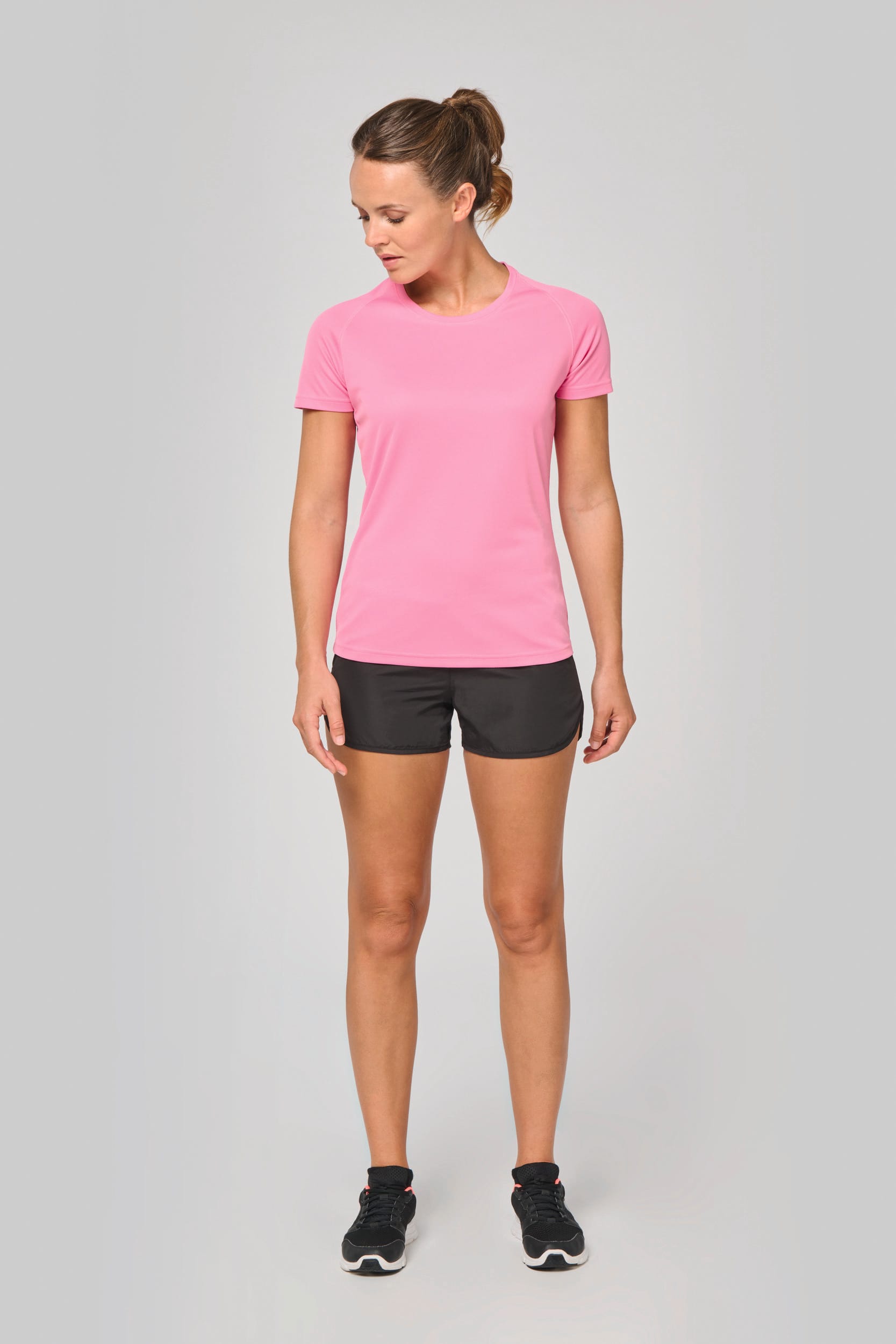 Gerecycled damessport-T-shirt met ronde hals