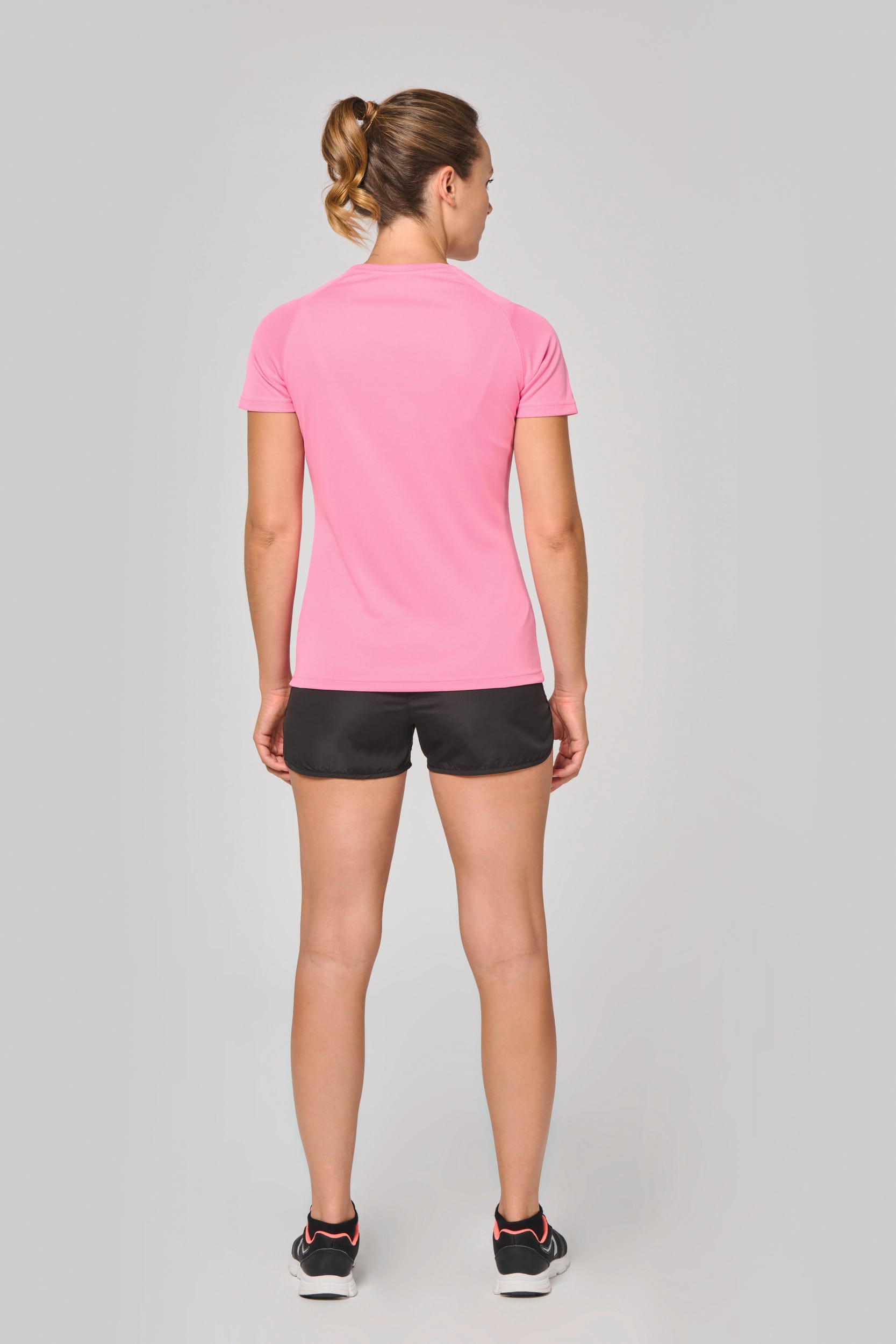 Gerecycled damessport-T-shirt met ronde hals