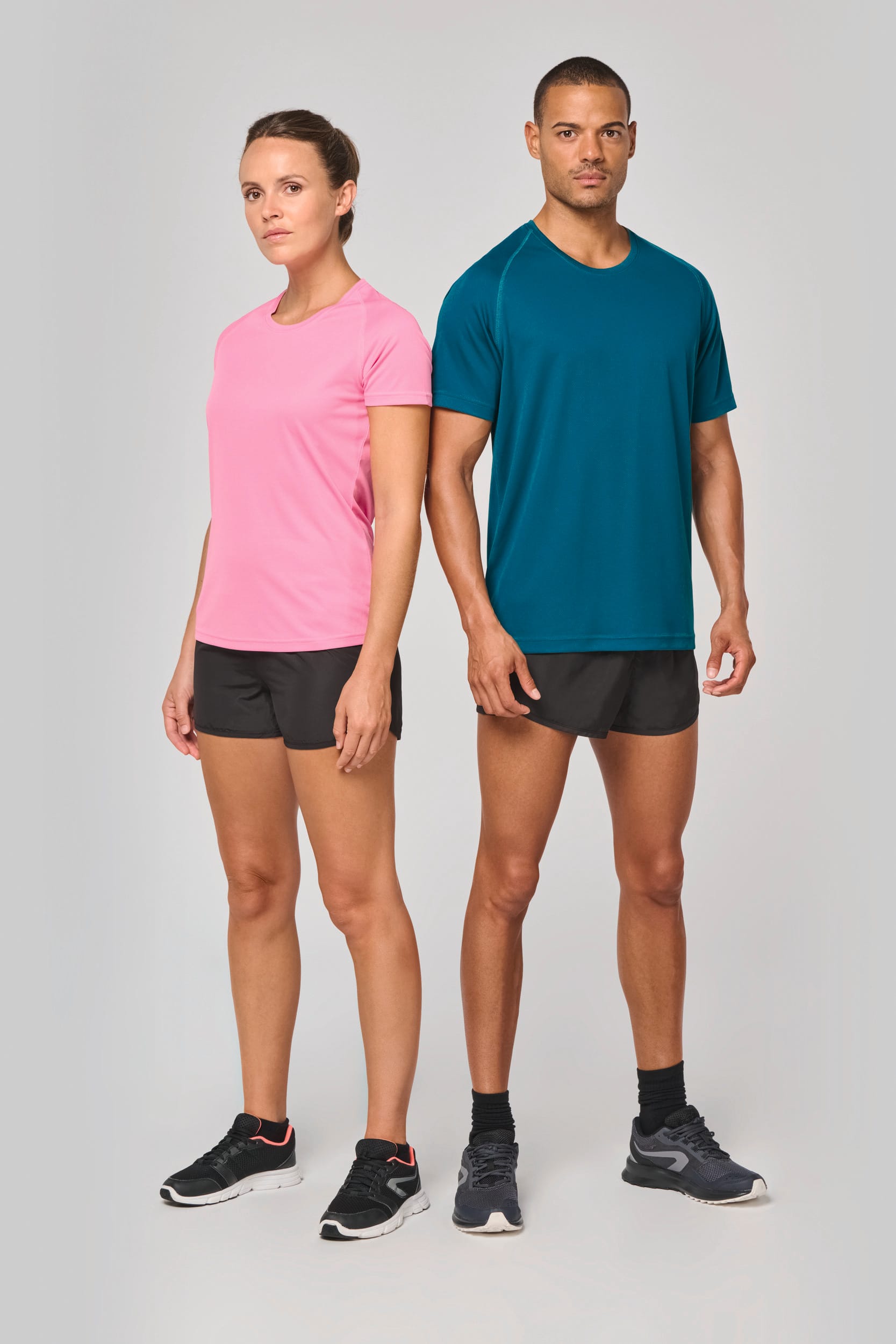 Gerecycled damessport-T-shirt met ronde hals