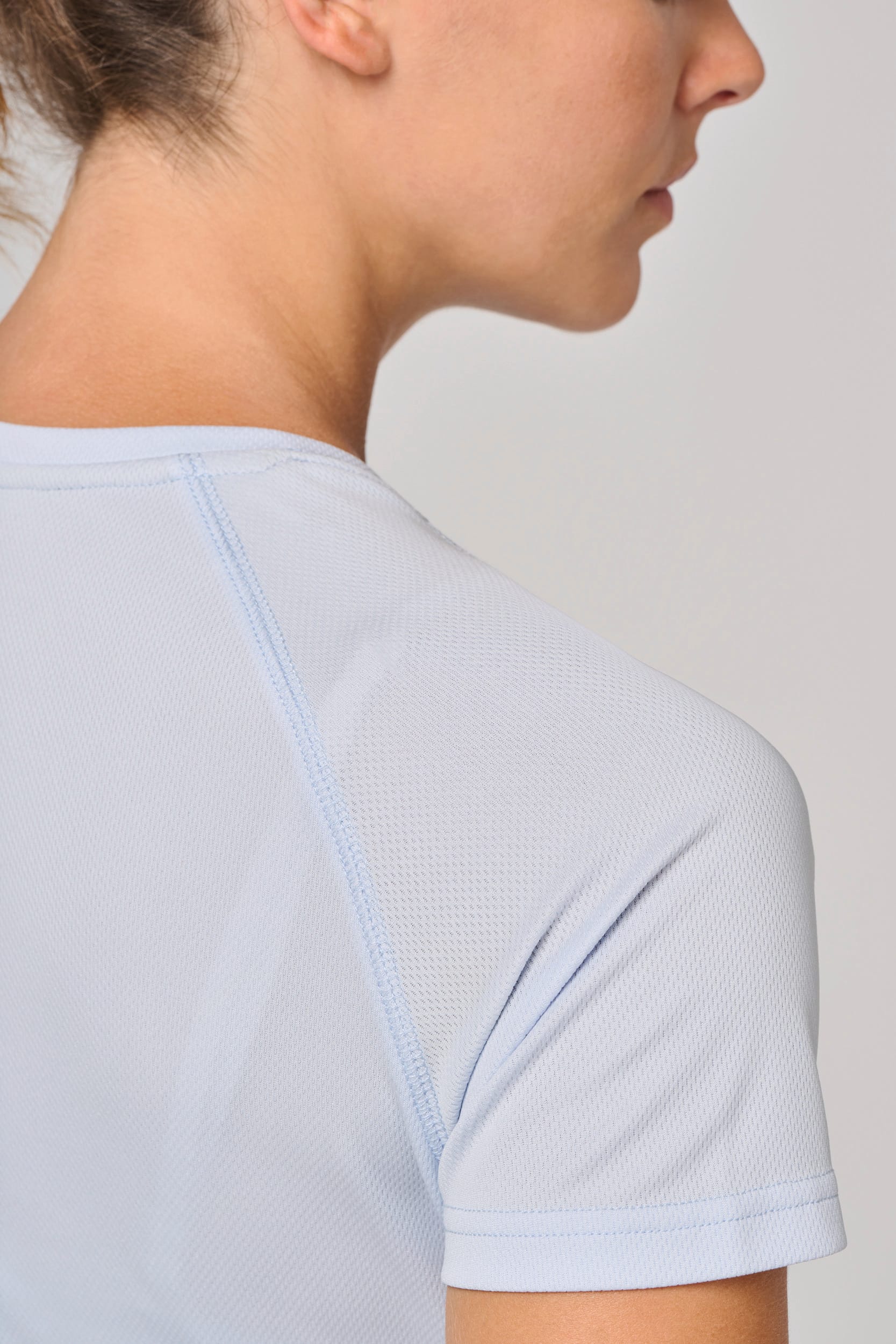 Gerecycled damessport-T-shirt met ronde hals