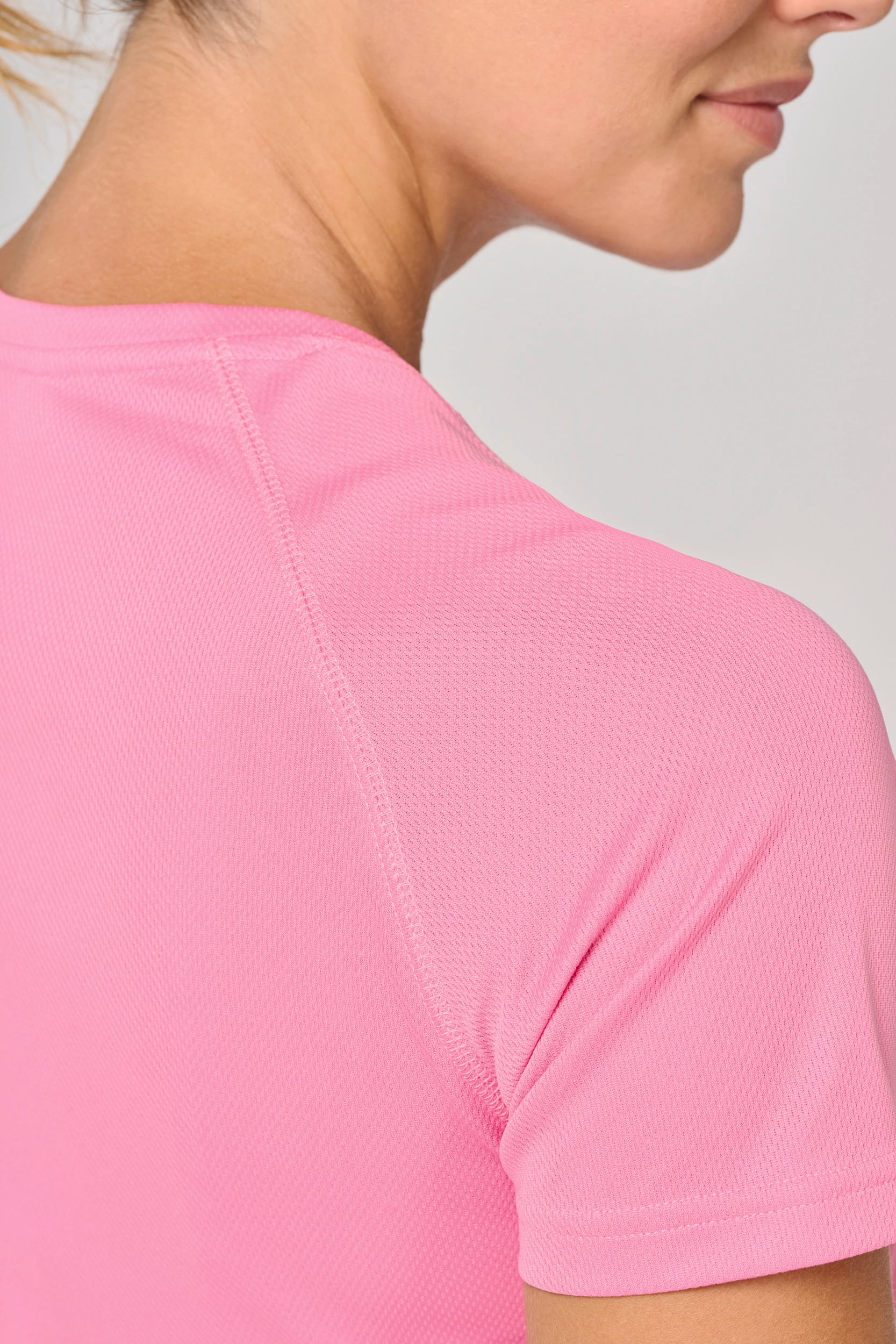 Gerecycled damessport-T-shirt met ronde hals