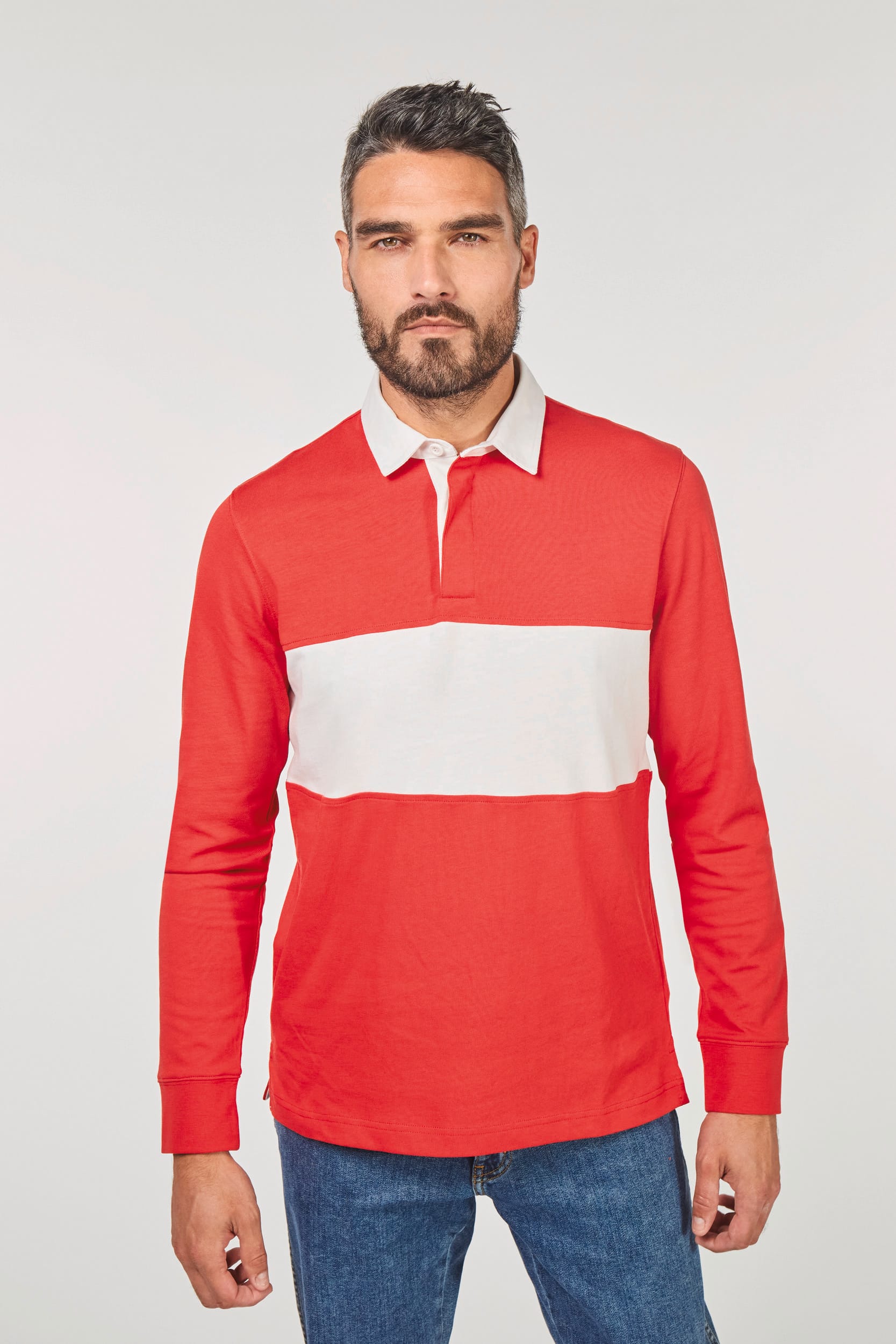 Rugbypolo met lange mouwen