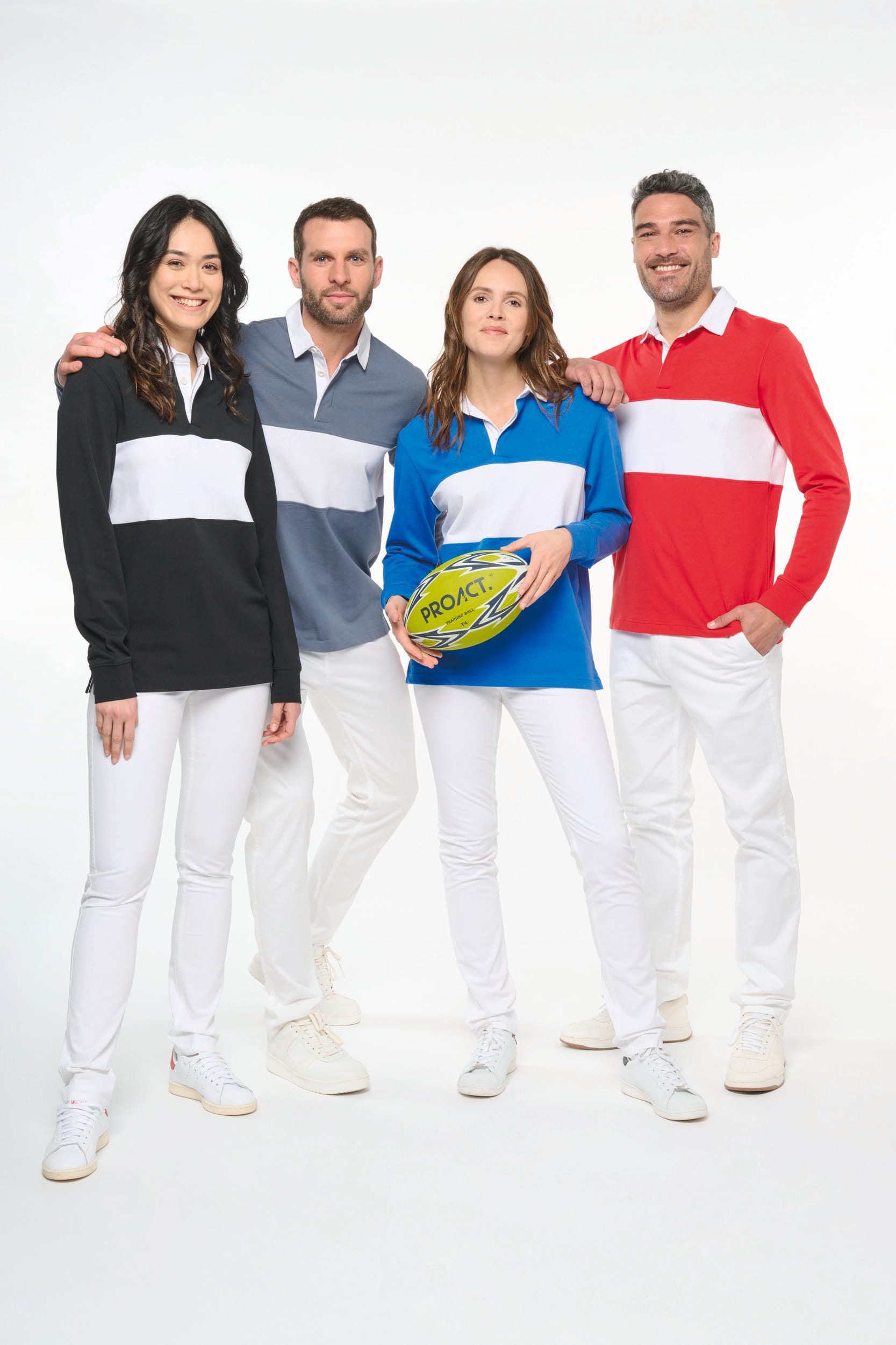 Rugbypolo met lange mouwen