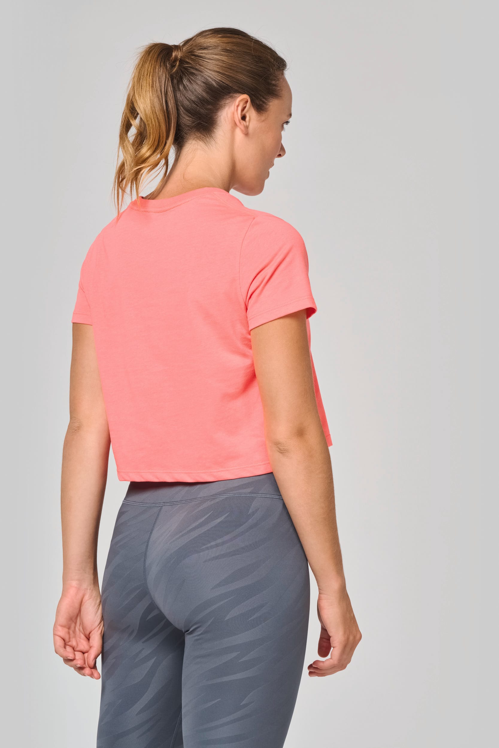 Triblend dames croptop