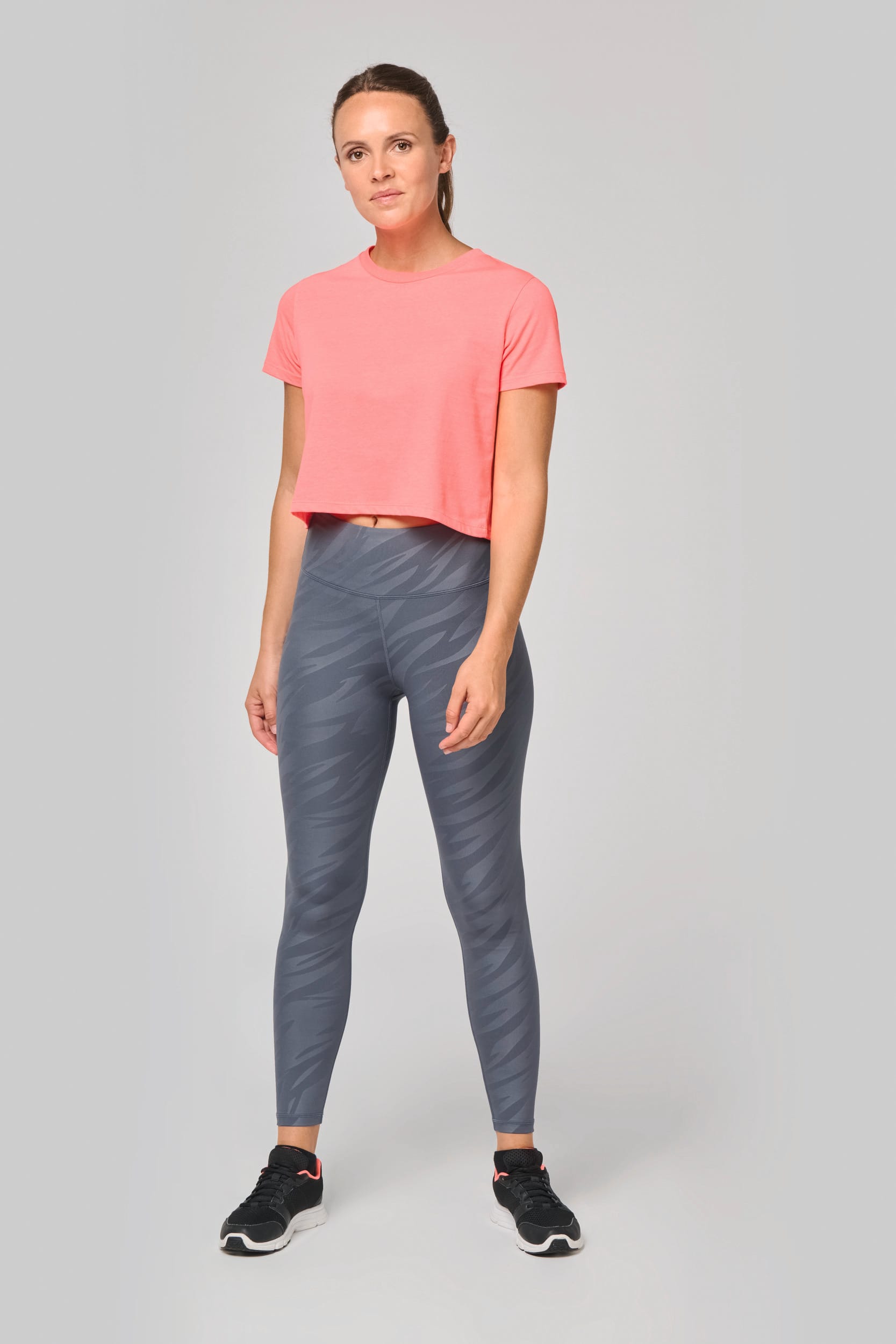 Triblend dames croptop