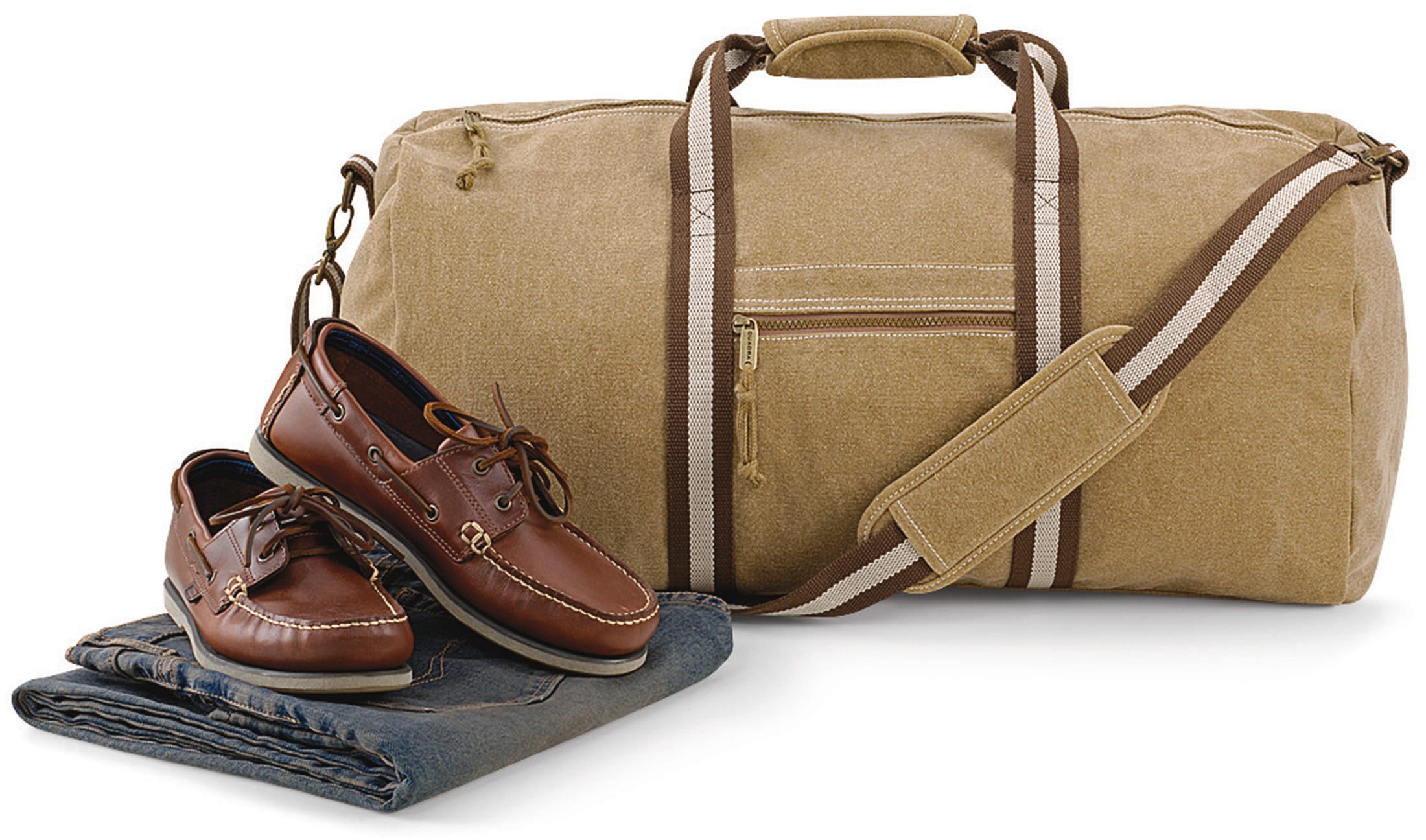 Vintage canvas weekendtas